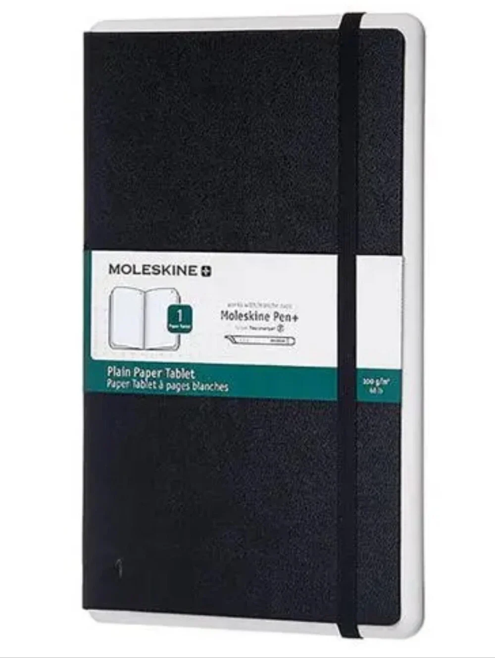 MOLESKINE Smart Writing Notebook Large Plain Paper Tablet Hardcover Black 5X8.25